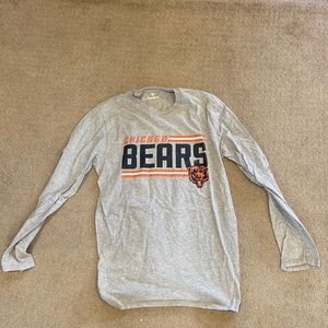 Fanatics Chicago Bears Long-Sleeve Gray T-Shirt (Size M)